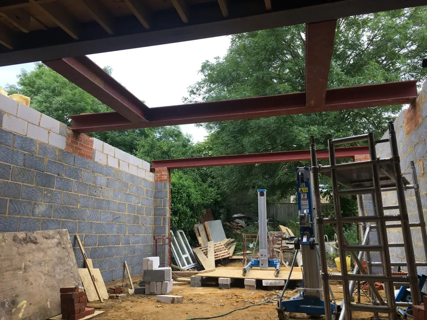 Structural steel installation